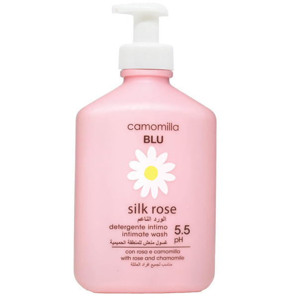 Camomilla Blu Silk Rose Intimate Wash Gel Chamomile and Rose Water pH 5.5 300 ml