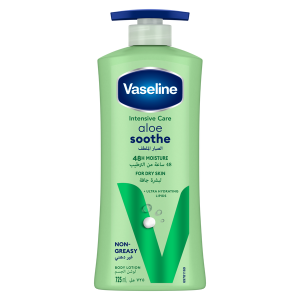 Vaseline Intensive Care Aloe Soothe Body Lotion, Aloe Vera, 725ml