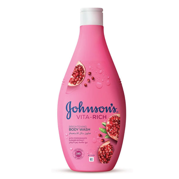 Johnson's Vita Rich Brightening Body Wash Liquid Pomegranate Flower 750 ml
