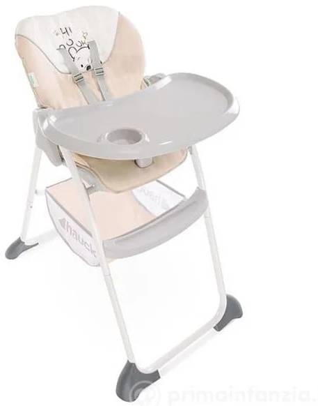 Hauck Sit N Fold High Chair Disney Beige, Reclining Baby Attachment, 7-Position Height Adjustment, 5-Point Harness