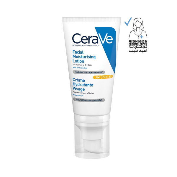 CeraVe AM Facial Moisturizing Lotion SPF 30 with Ceramides, Hyaluronic Acid and Niacinamide
