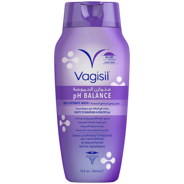 Vagisil pH Balance Feminine Wash Liquid LactoPrebiotic Aloe Vera and Chamomile