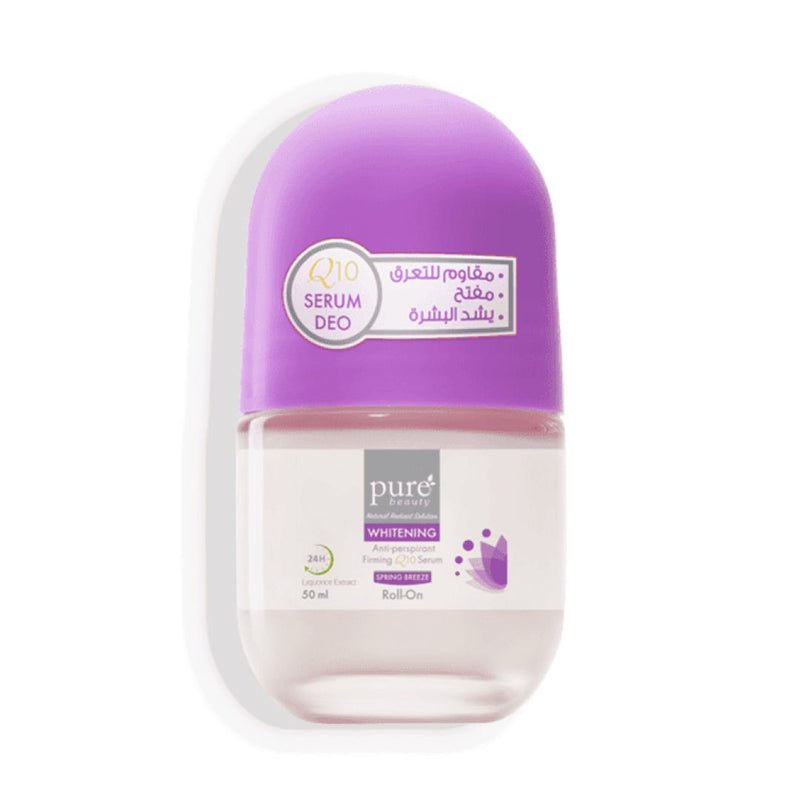Pure Beauty Brightening Deo Q10 Serum Clinical Strength Sweat Protection Spring Breeze 50ml