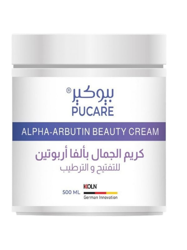 PUCARE Alpha Arbutin Beauty Cream, Moisturizing Fast-Absorbing Formula, 500ml