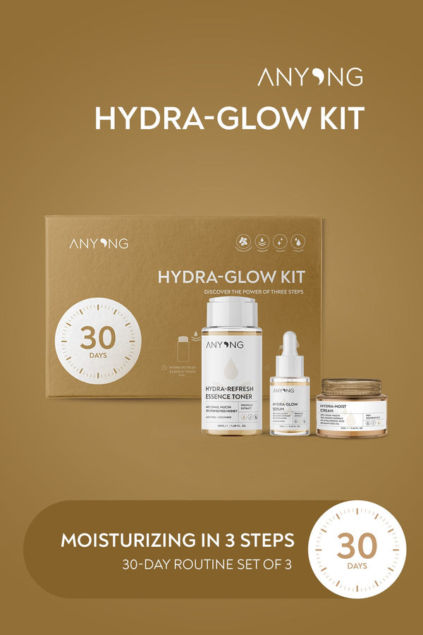 Anyong Hydra-Glow Skincare Kit Snail Mucin Honey Hydrating Toner Serum Cream