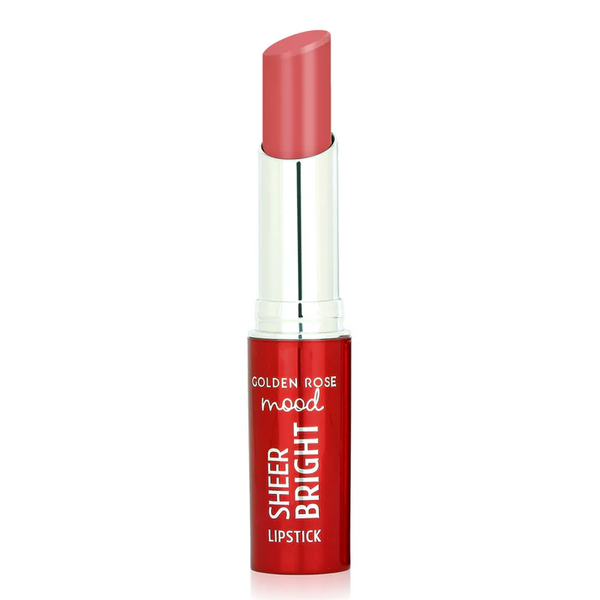 Golden Rose Mood Sheer Bright Lipstick Shiny Finish Peachy Pink 106