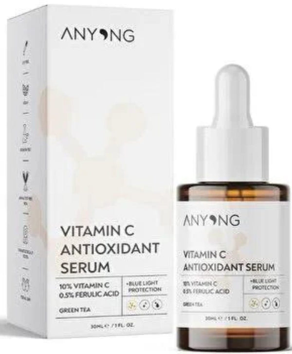 Anyong Vitamin C Antioxidant Serum Liquid Facial Serum with Ferulic Acid and Panthenol, 30 ml