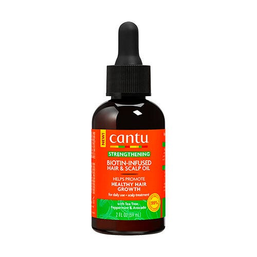 Cantu Hair & Scalp Oil Strengthening Biotin-Infused Tea Tree Peppermint Avocado 59 ml