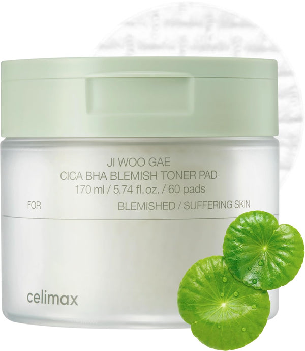 Celimax Ji Woo Gae Cica BHA Toner Pads