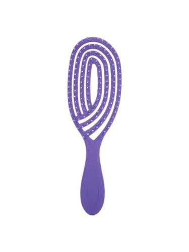 Cecilia Hair Detangling Brush Mesh Design Scalp Massage Purple