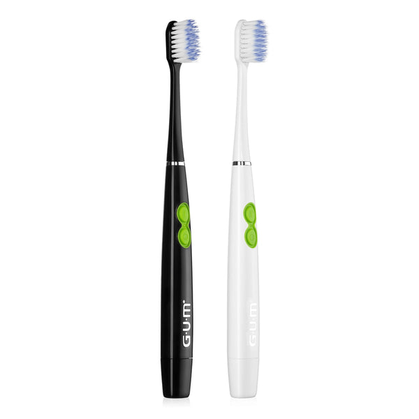 G.U.M Activital Electric Toothbrush Ergonomic Design Black and White