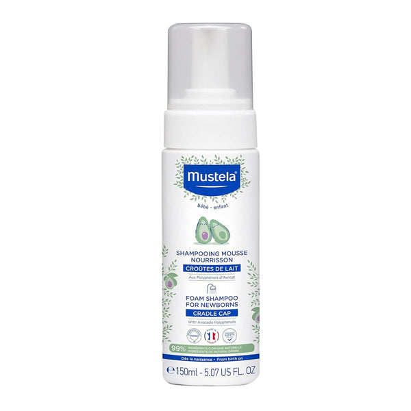 Mustela Stelatopia Foam Shampoo Gentle Fragrance-Free Scalp Cleanser, 150 ml