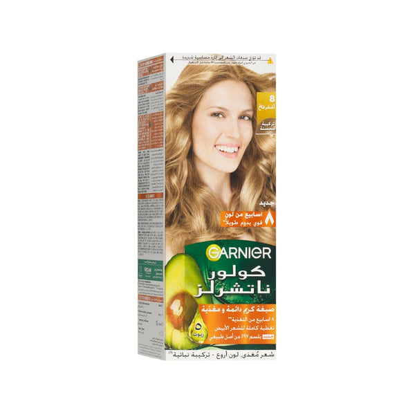 Garnier Color Naturals Hair Dye Permanent Color Nourishing Conditioner Light Blonde 8