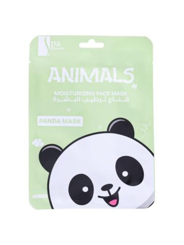 Spa System Animals Panda Moisturizing Face Mask Sheet, Hydrating Serum, 28 ml