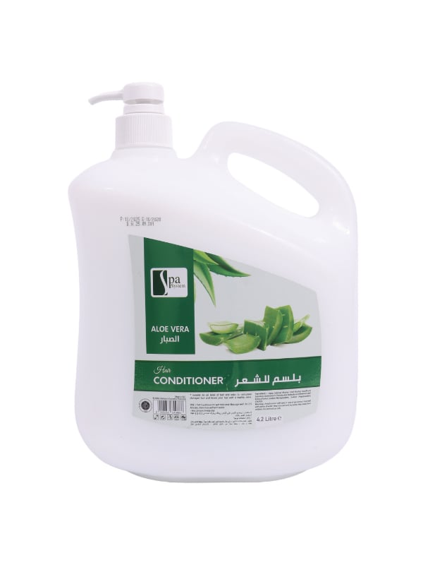 Spa System Aloe Vera Hair Conditioner, Salon Formula, 4.2 L