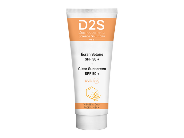 D2S Clear Sunscreen Cream SPF 50+ Broad Spectrum Water Resistant 50 ml