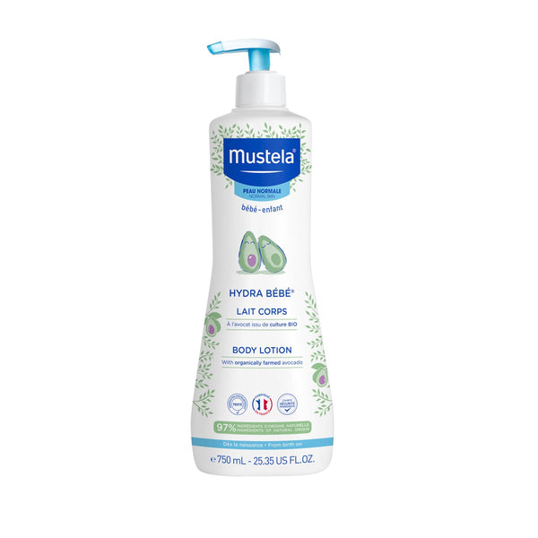 Mustela Hydra Bebe Body Lotion Pump Bottle Avocado 750 ml