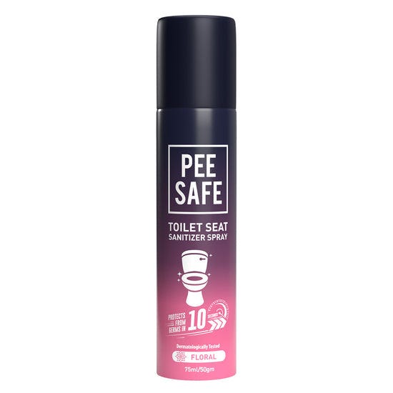 Pee Safe Toilet Seat Sanitizer Spray Floral Fragrance 75 ml