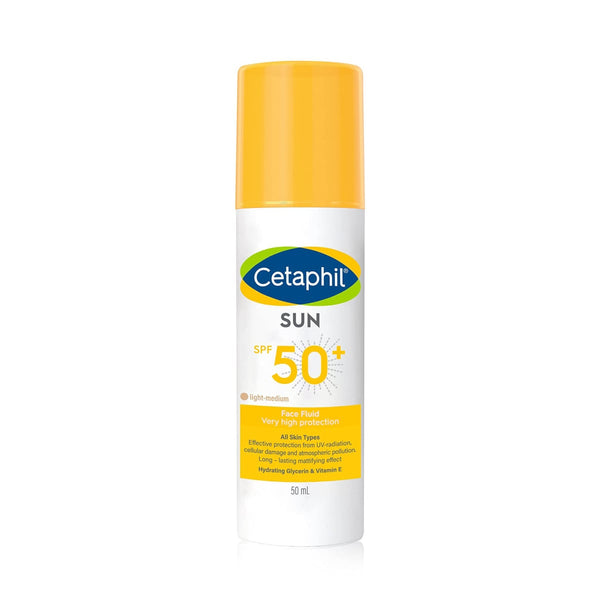 Cetaphil Sun Face Fluid SPF 50+ Tinted Lightweight Hydrating Mattifying 50ml