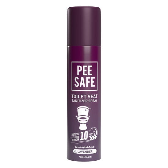 Pee Safe Toilet Seat Sanitizer Spray Lavender Fragrance 75 ml