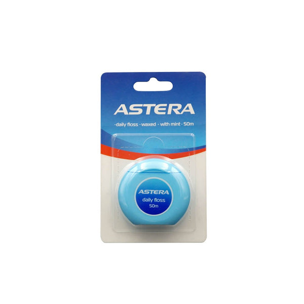 Astera Daily Dental Floss Waxed Mint Flavor 50 m