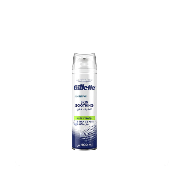 Gillette Sensitive Skin Soothing Shave Gel Aloe Vera 200ml