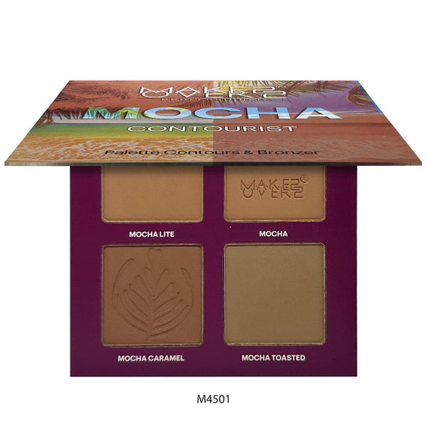 Makeover22 Mocha Contour & Bronzer Palette Matte Shades M4501
