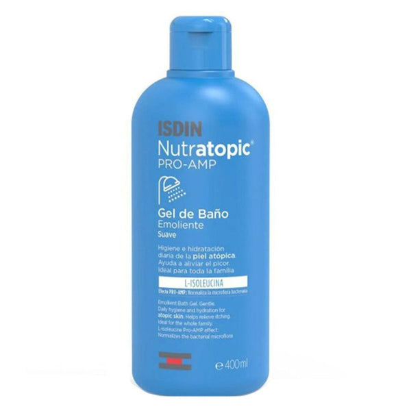 ISDIN Nutratopic Pro-Amp Bath Gel Gentle Cleansing Gel for Sensitive Skin