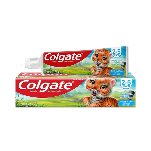 Colgate Kids Toothpaste Bubble Fruit Flavor Fluoride 50 ml