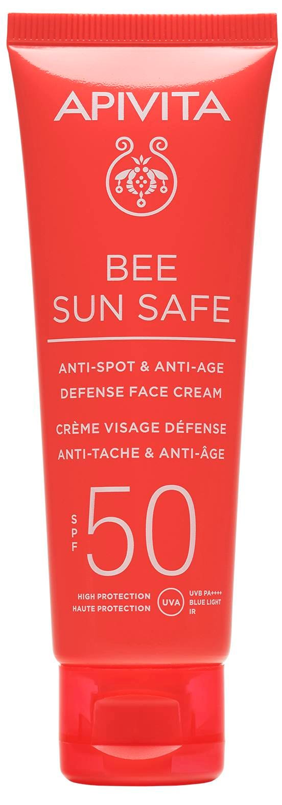 Apivita Bee Sun Safe Face Cream SPF 50 Velvety Texture Anti-Spot 50 ml