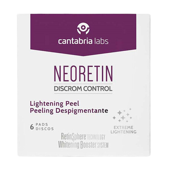 Neoretin Disc Pigment Peel Pre-Soaked Face Pads, Exfoliating Treatment, 6x1ml