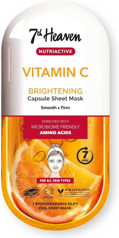7th Heaven Nutriactive Vitamin C Sheet Mask Amino Acids 30 g