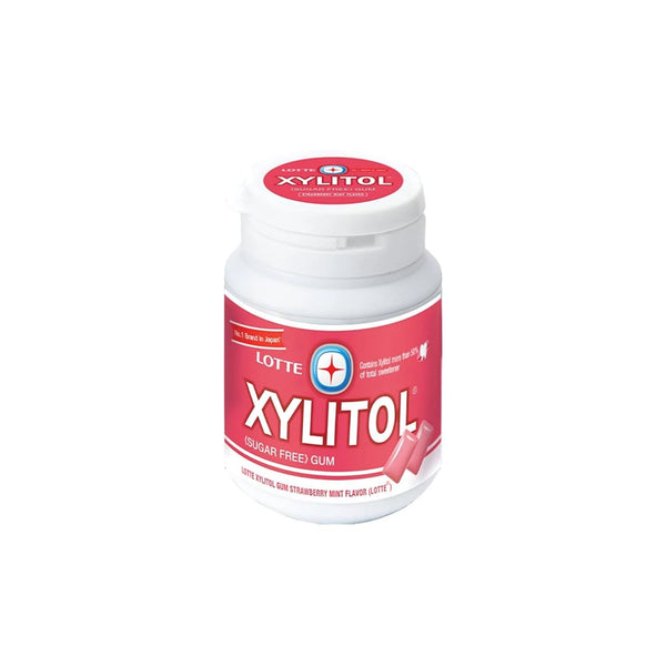 Xylitol Sugar-Free Chewing Gum, Strawberry & Mint Flavor, 58 g