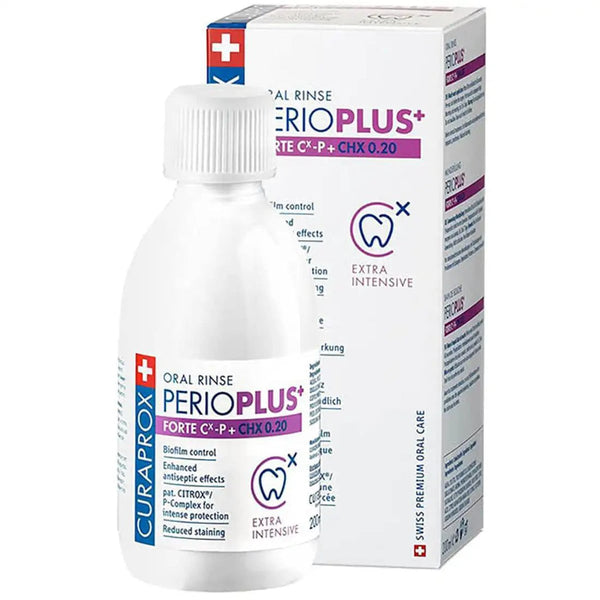 Curaprox Perio Plus Fort Antibacterial Mouthwash with Chlorhexidine