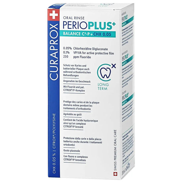 Curaprox Perio Plus+ Balance Mouthwash Chlorhexidine 0.05% 200 ml