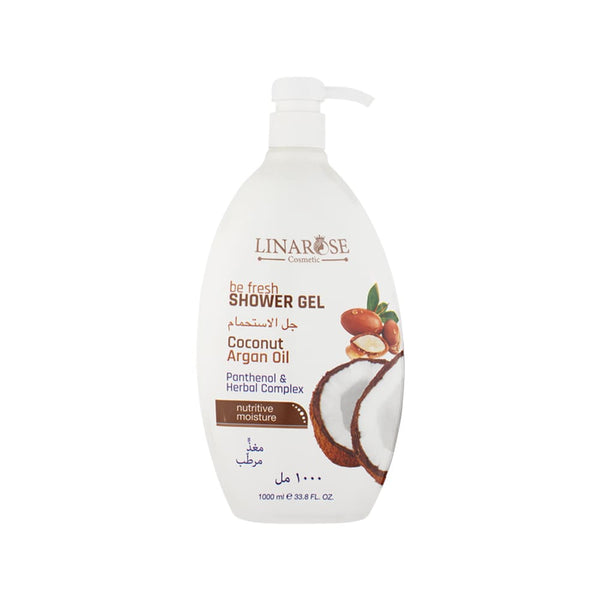 Lina Rose Shower Gel Nourishing Moisturizing Formula Coconut & Argan Oil 1000 ml