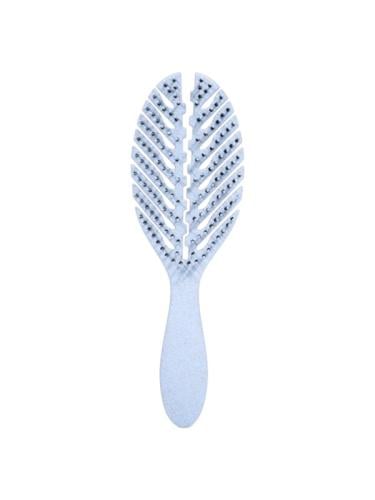 Cecilia Hair Detangling Brush Curved Mesh Design Light Blue
