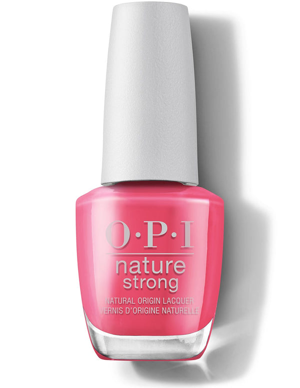 OPI Nature Strong Lacquer Plant-Based Vegan Nail Polish A Kick In The Bud Pink 15ml