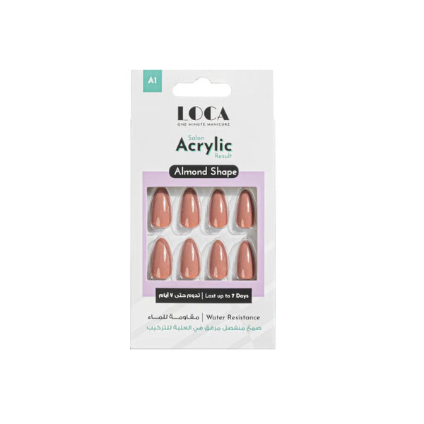 Luca's Artificial Nails Natural French Color Flexible ABS Nude Finish