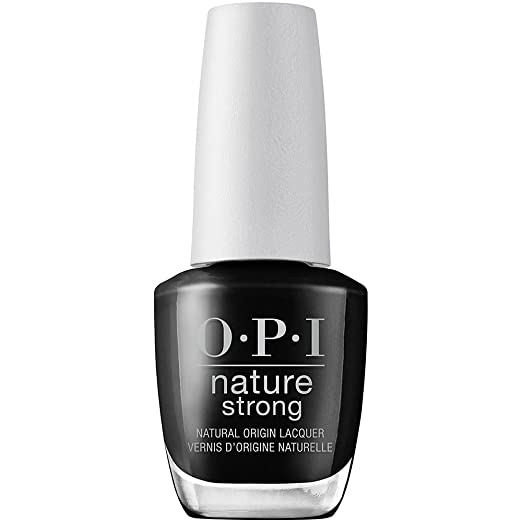 OPI Nature Strong Lacquer Onyx Skies Black Vegan Nail Polish 15ml