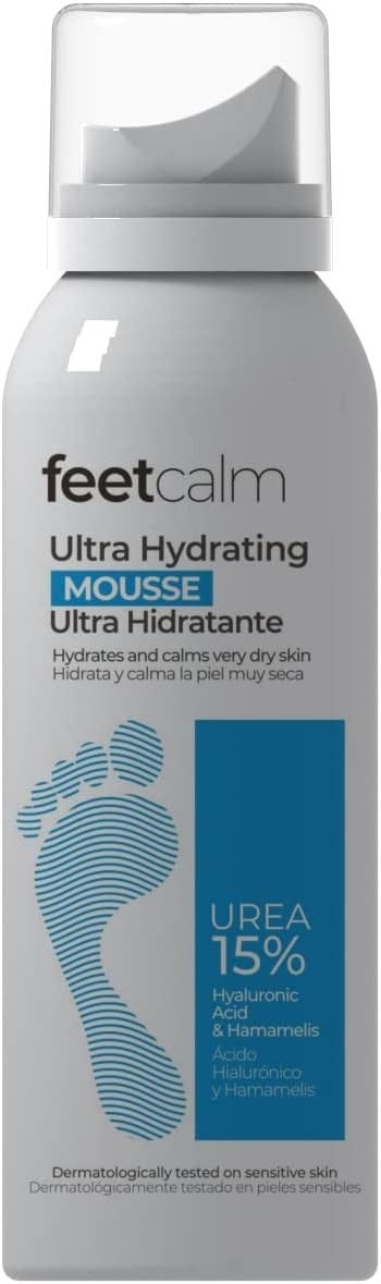 Feetcalm Ultra Hydrating Foot Mousse 15% Urea Hyaluronic Acid 75 ml