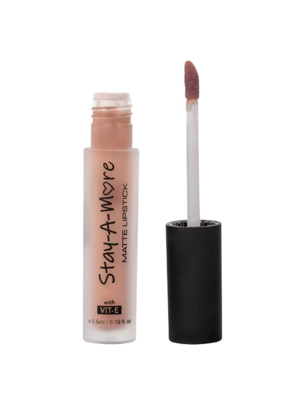 Armaf Beauty Stay A More Matte Liquid Lipstick Vitamin E Nude Brown
