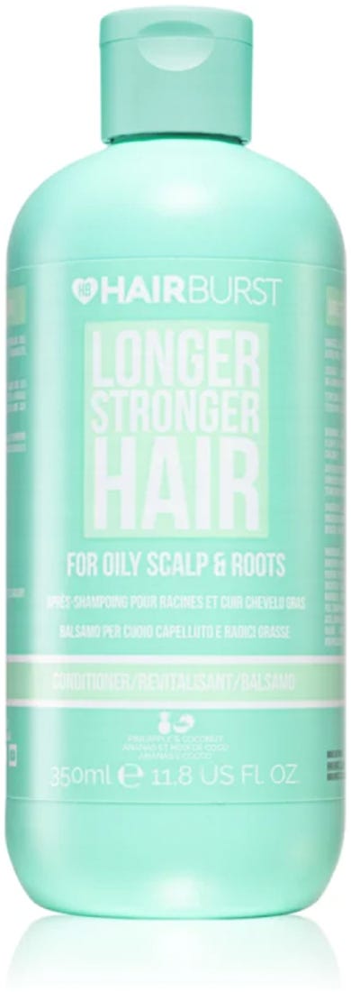 Hairburst Oily Roots Shampoo Liquid Oil Control Zinc PCA Pineapple Coconut 350 ml