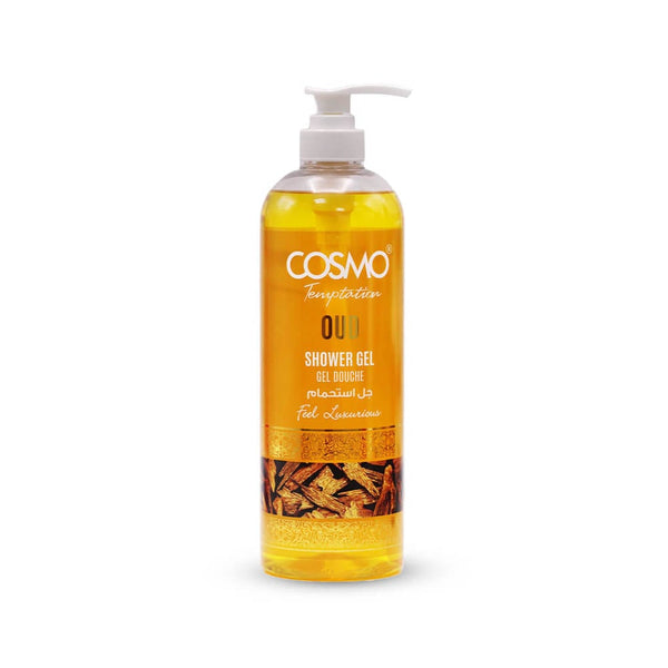 Cosmo Temptation Oud Shower Gel Pump Bottle Body Cleanser 1000 ml