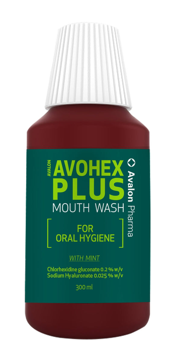 Avalon Avohex Plus Chlorhexidine Mouthwash with Mint, 300 ml