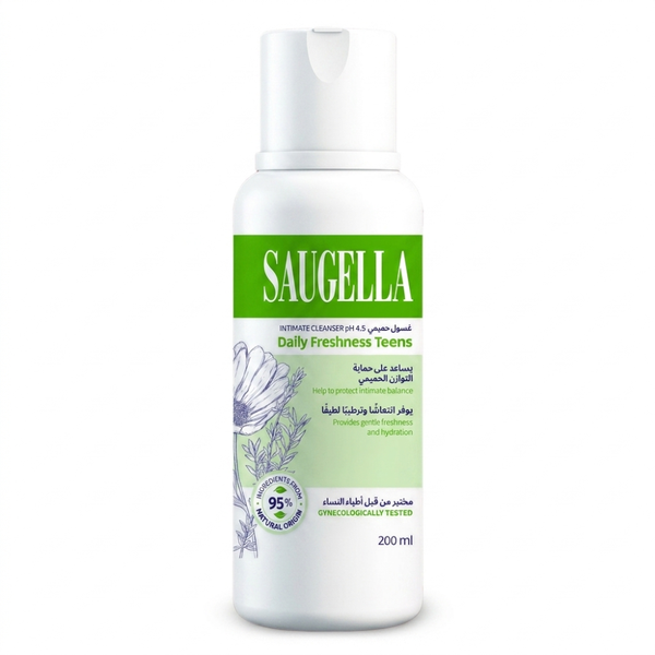 Saugella Daily Comfort Teens Intimate Wash Liquid Thyme Calendula 200ml