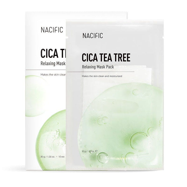 Nacific Cica Tea Tree Relaxing Sheet Mask Centella Asiatica 30g