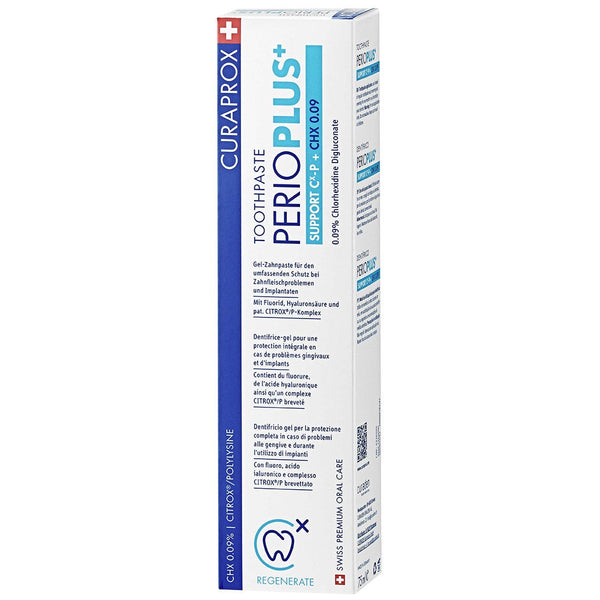 Curaprox Perio Plus+ Support Toothpaste 0.09% Chlorhexidine 75 ml
