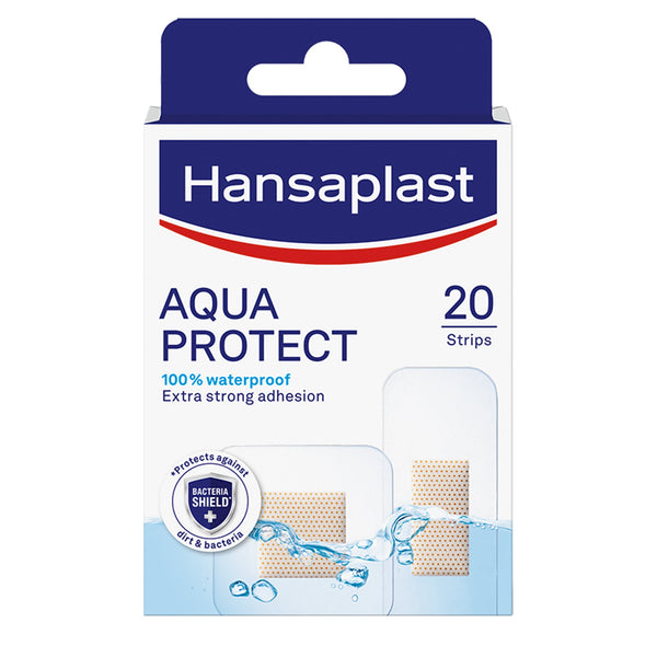 Hansaplast Aqua Protect Water-Resistant Adhesive Bandages, 20 Strips