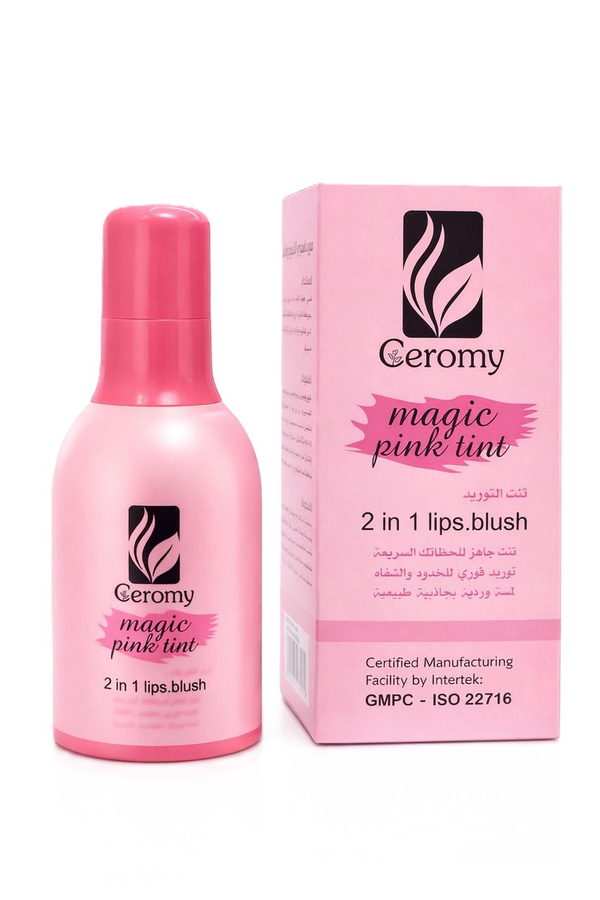 Ceromy Magic Pink Tint 2-in-1 Lip and Cheek Tint Lightweight Formula 50 g